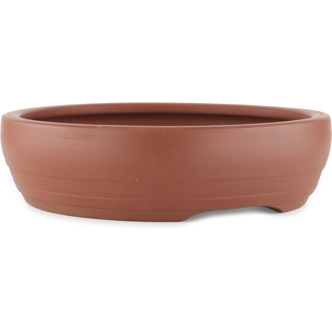 Ronde ongeglazuurde bonsaipot - 305 x 305 x 80 mm
