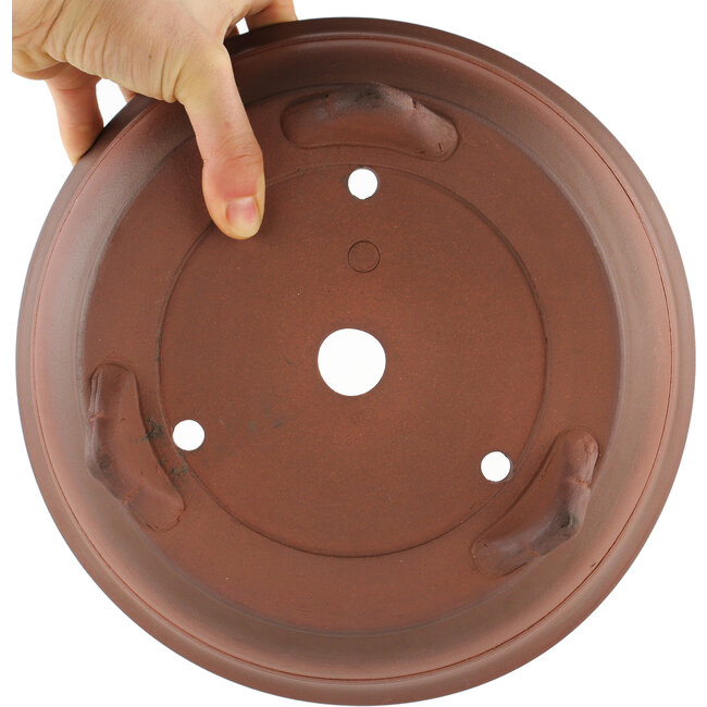 Pot à bonsaï rond non émaillé par Itouen - 245 x 245 x 98 mm