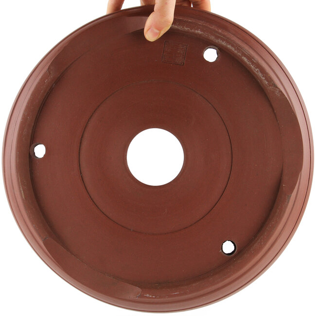 Pot à bonsaï rond non émaillé - 305 x 305 x 80 mm