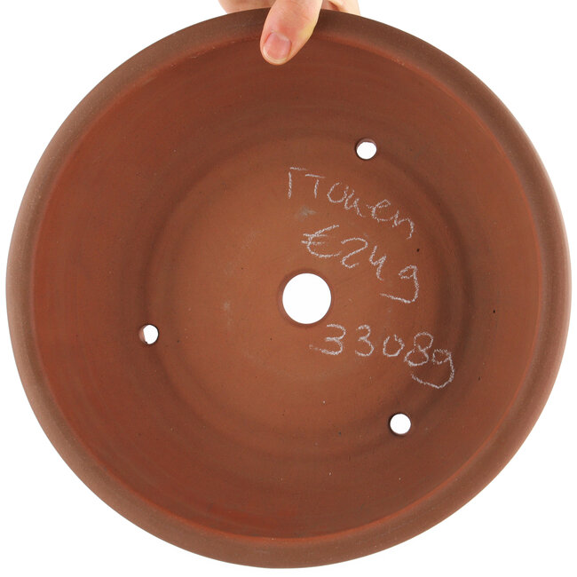 Round unglazed bonsai pot by Itouen - 70 x 70 x 90 mm