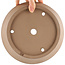 Pot à bonsaï rond non émaillé de Shoko - 232 x 232 x 115 mm
