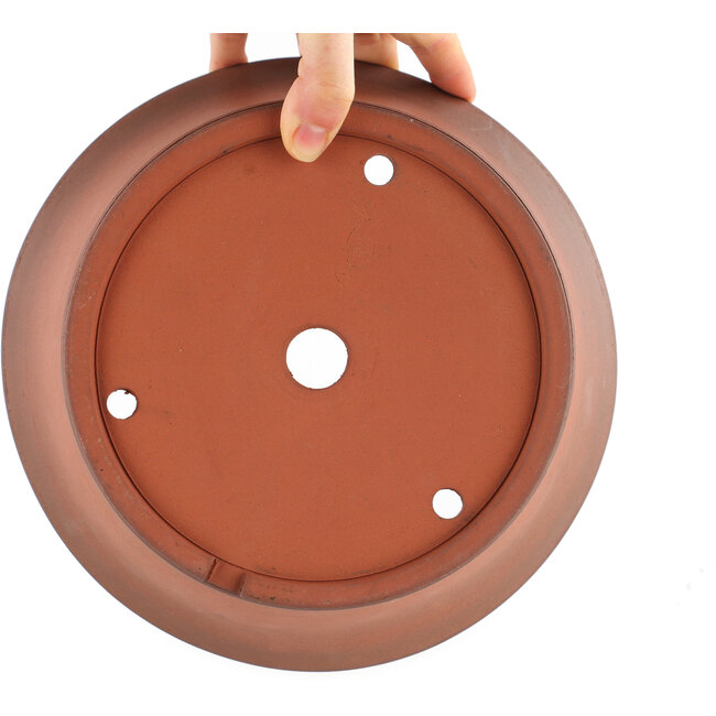 Pot à bonsaï rond non émaillé de Shoko - 235 x 235 x 115 mm