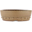 Round unglazed bonsai pot by Itouen - 245 x 245 x 75 mm