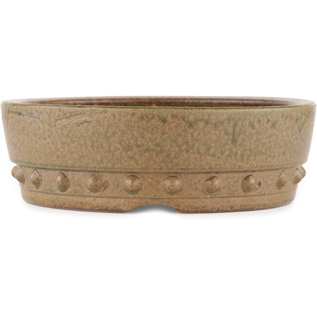 Pot à bonsaï rond non émaillé par Itouen - 245 x 245 x 77 mm