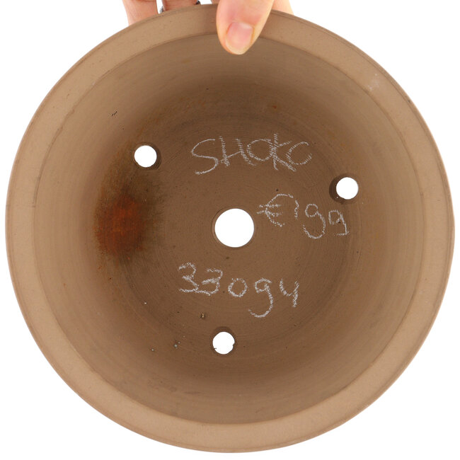 Pot à bonsaï rond non émaillé de Shoko - 195 x 195 x 95 mm