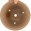 Pot à bonsaï rond non émaillé de Shoko - 195 x 195 x 95 mm