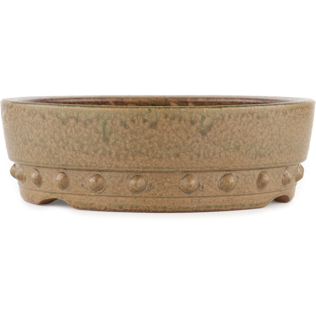 Pot à bonsaï rond non émaillé par Itouen - 245 x 245 x 77 mm