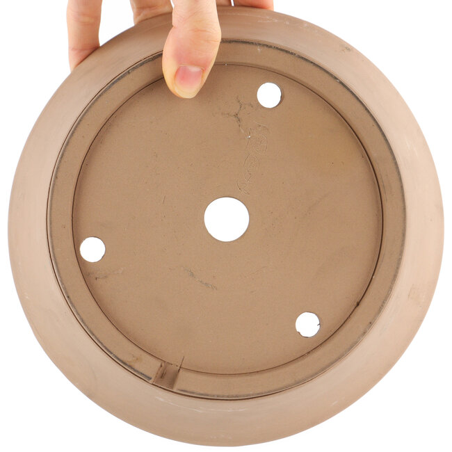 Pot à bonsaï rond non émaillé de Shoko - 195 x 195 x 95 mm