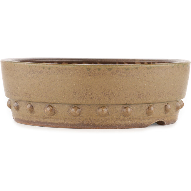 Pot à bonsaï rond non émaillé par Itouen - 245 x 245 x 75 mm