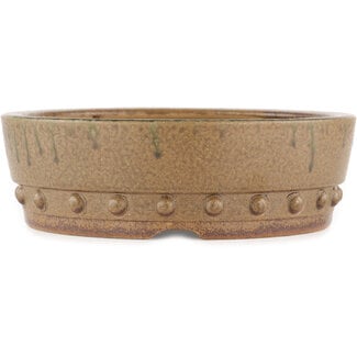 Ito(u)en 245 mm round unglazed bonsai pot by Itouen, Japan