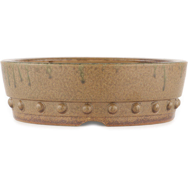 Pot à bonsaï rond non émaillé par Itouen - 245 x 245 x 77 mm