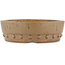 Round unglazed bonsai pot by Itouen - 245 x 245 x 77 mm