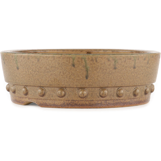 Pot à bonsaï rond non émaillé par Itouen - 245 x 245 x 77 mm