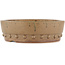 Round unglazed bonsai pot by Itouen - 245 x 245 x 77 mm