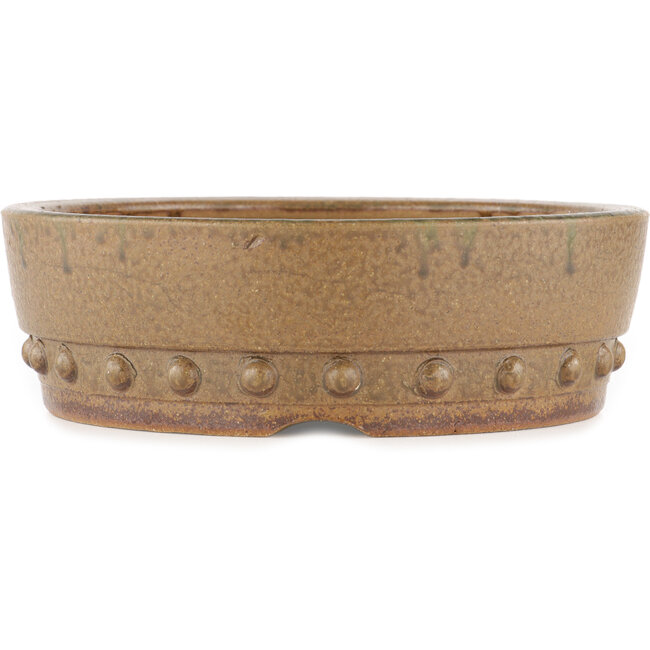 Pot à bonsaï rond non émaillé par Itouen - 245 x 245 x 77 mm