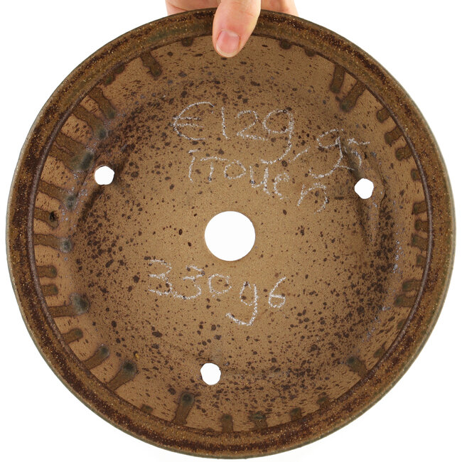 Pot à bonsaï rond non émaillé par Itouen - 245 x 245 x 77 mm