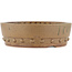 Round unglazed bonsai pot by Itouen - 245 x 245 x 77 mm
