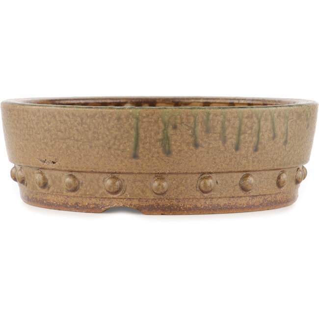 Pot à bonsaï rond non émaillé par Itouen - 245 x 245 x 77 mm