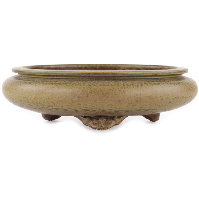 Pot à bonsaï rond non émaillé par Itouen - 230 x 230 x 65 mm