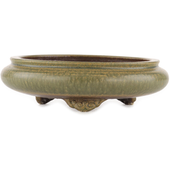 Pot à bonsaï rond non émaillé par Itouen - 230 x 230 x 65 mm