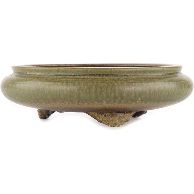 Pot à bonsaï rond non émaillé par Itouen - 230 x 230 x 65 mm