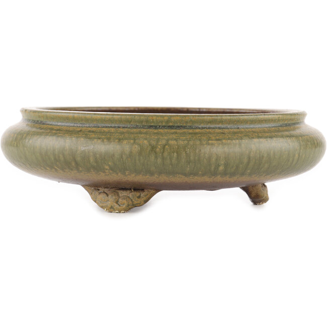 Vaso bonsai rotondo non smaltato di Itouen - 230 x 230 x 65 mm