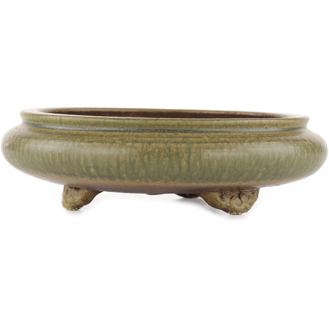 Pot à bonsaï rond non émaillé par Itouen - 230 x 230 x 65 mm