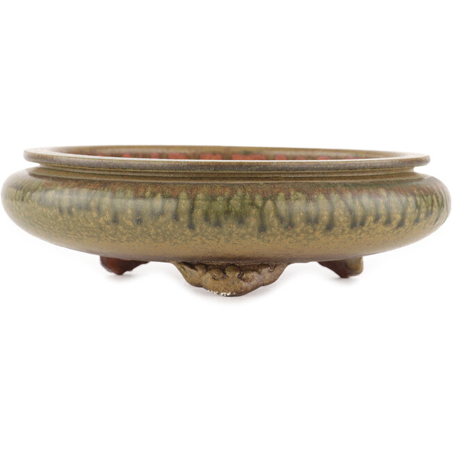Pot à bonsaï rond non émaillé par Itouen - 230 x 230 x 65 mm
