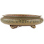 Round unglazed bonsai pot by Itouen - 230 x 230 x 65 mm