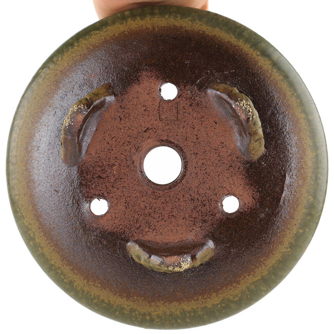 Pot à bonsaï rond non émaillé par Itouen - 230 x 230 x 65 mm