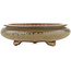 Round unglazed bonsai pot by Itouen - 230 x 230 x 65 mm