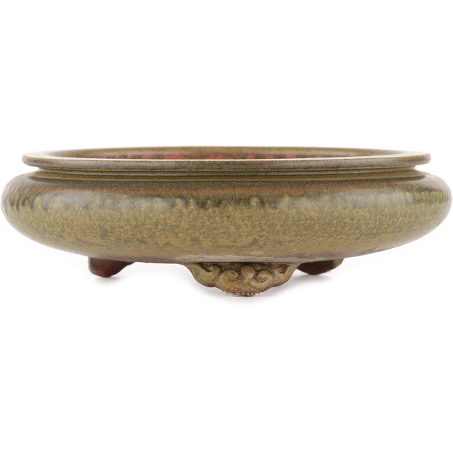 Pot à bonsaï rond non émaillé par Itouen - 230 x 230 x 65 mm