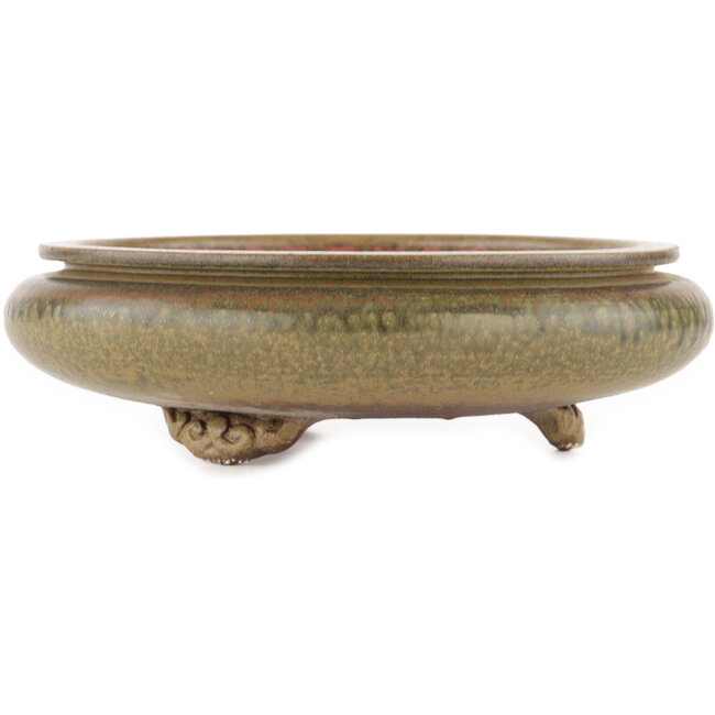 Pot à bonsaï rond non émaillé par Itouen - 230 x 230 x 65 mm