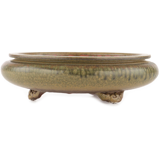 Pot à bonsaï rond non émaillé par Itouen - 230 x 230 x 65 mm