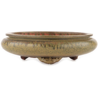 Ito(u)en Pot à bonsaï rond non émaillé de 230 mm par Itouen, Japon