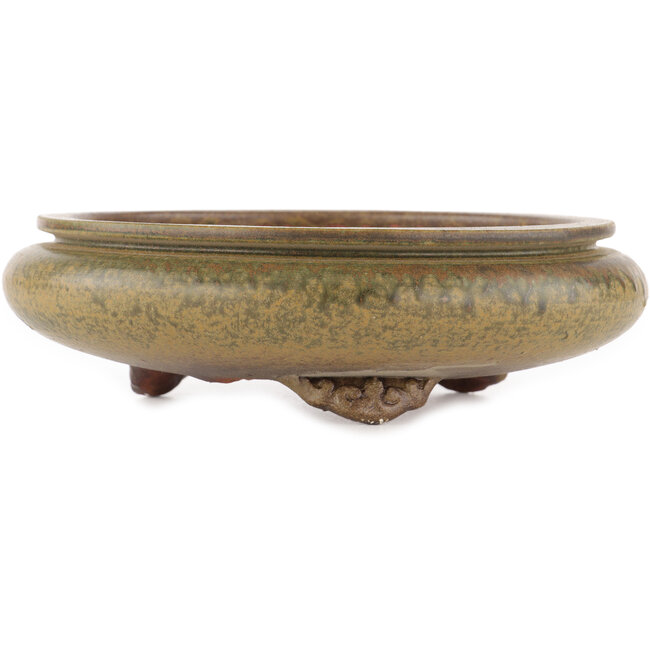 Runder unglasierter Bonsai-Topf von Itouen - 230 x 230 x 65 mm