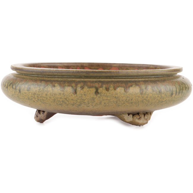 Pot à bonsaï rond non émaillé par Itouen - 230 x 230 x 65 mm