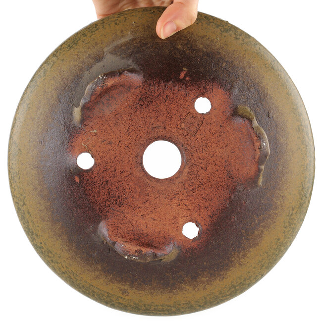 Pot à bonsaï rond non émaillé par Itouen - 230 x 230 x 65 mm