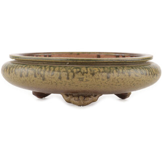 Ito(u)en Pot à bonsaï rond non émaillé de 230 mm par Itouen, Japon