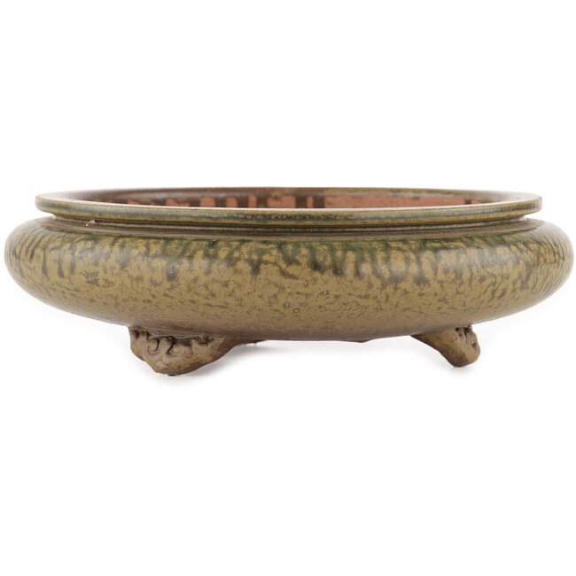 Pot à bonsaï rond non émaillé par Itouen - 230 x 230 x 65 mm