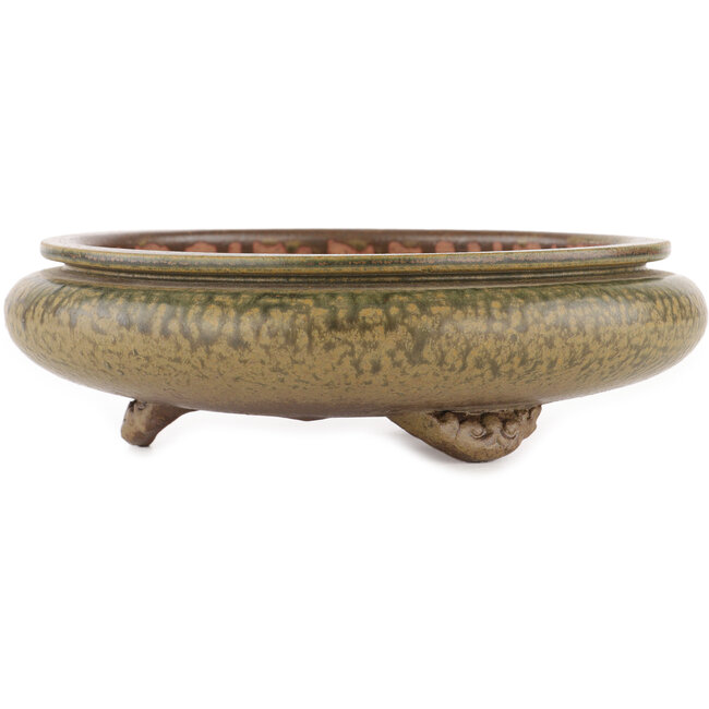 Pot à bonsaï rond non émaillé par Itouen - 230 x 230 x 65 mm