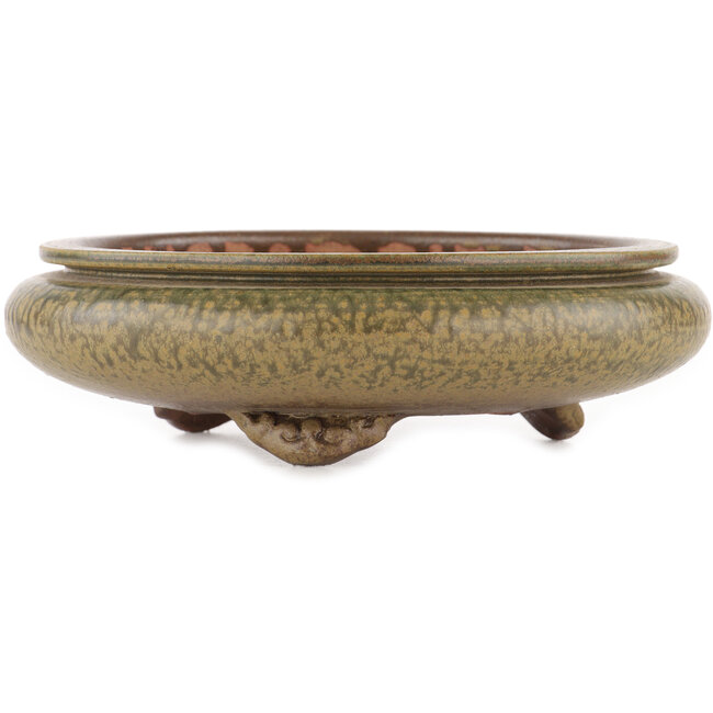 Pot à bonsaï rond non émaillé par Itouen - 230 x 230 x 65 mm