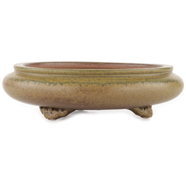 Runder unglasierter Bonsai-Topf von Itouen - 230 x 230 x 65 mm