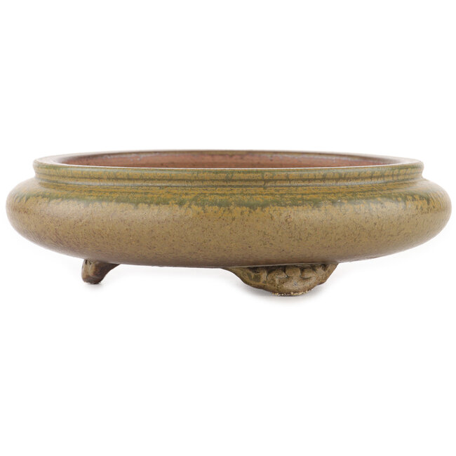 Runder unglasierter Bonsai-Topf von Itouen - 230 x 230 x 65 mm