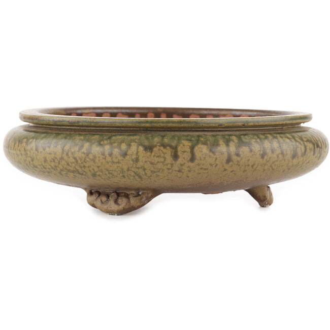 Vaso bonsai rotondo non smaltato di Itouen - 230 x 230 x 65 mm