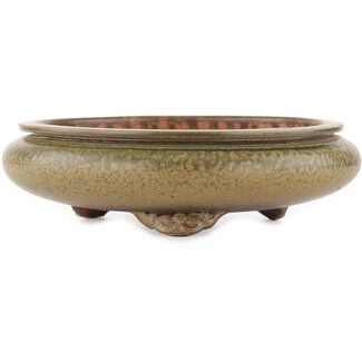 Ito(u)en Pot à bonsaï rond non émaillé de 230 mm par Itouen, Japon