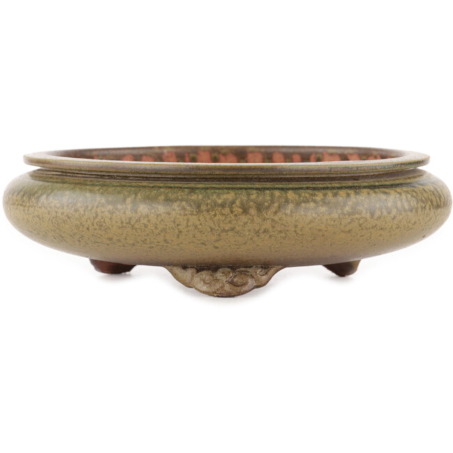 Runder unglasierter Bonsai-Topf von Itouen - 230 x 230 x 65 mm