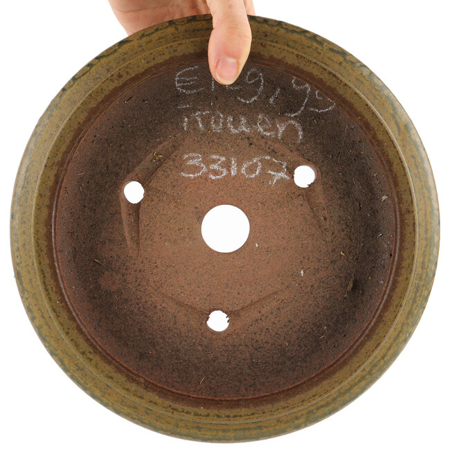 Pot à bonsaï rond non émaillé par Itouen - 230 x 230 x 65 mm