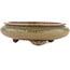 Round unglazed bonsai pot by Itouen - 230 x 230 x 65 mm