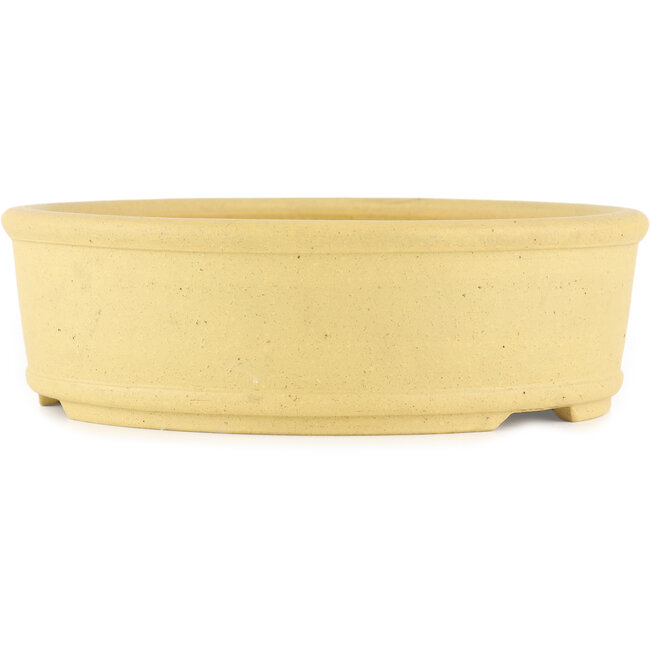 Maceta para bonsái redonda sin esmaltar de Itouen - 240 x 240 x 75 mm